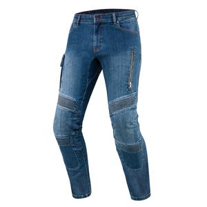 Jeans moto Rebelhorn Vandal lavati blu Saldi