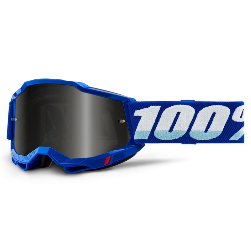 Occhiali da motocross 100% ACCURI 2 blu (plexi fumé)