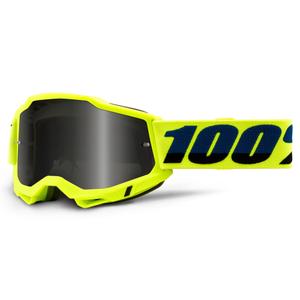 Occhiali da motocross 100% ACCURI 2 giallo fluo (plexi fumé)