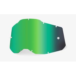 Plexi 100% Racecraft 2/Accuri 2/Strata 2 verde specchiato (antiappannamento)