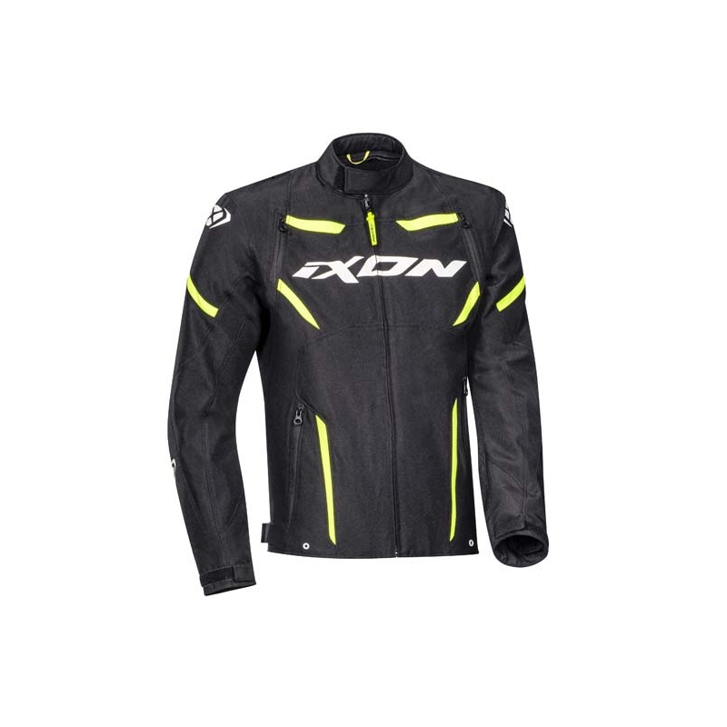 Bunda na motorku IXON Striker černo-fluo žlutá výprodej