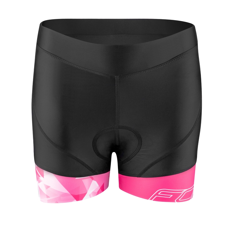 Dámské kraťasy FORCE Mini černo-růžové výprodej