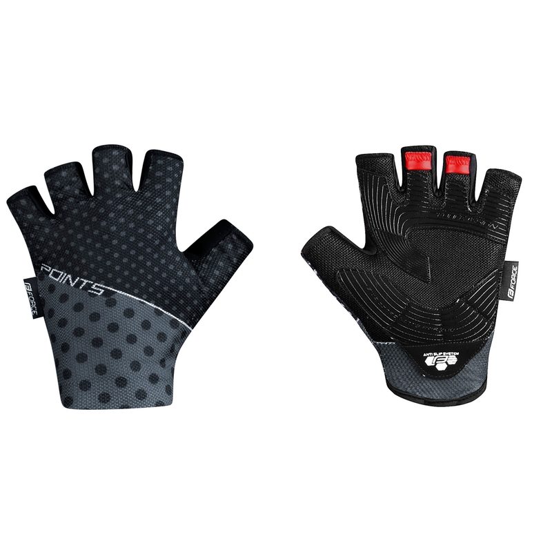 Guanti FORCE Points nero-grigio Saldi