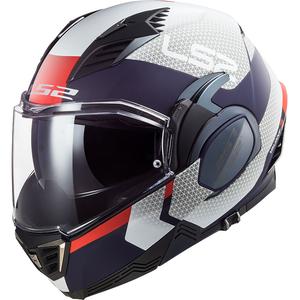 Casco moto ribaltabile LS2 FF900 Valiant II Citius blu-bianco-rosso