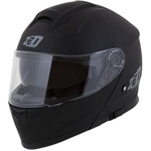 Casco moto ribaltabile ZED F18 nero opaco