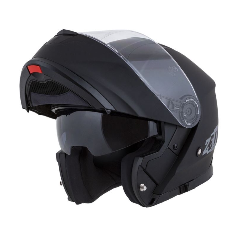 Casco moto ribaltabile ZED F18 nero opaco