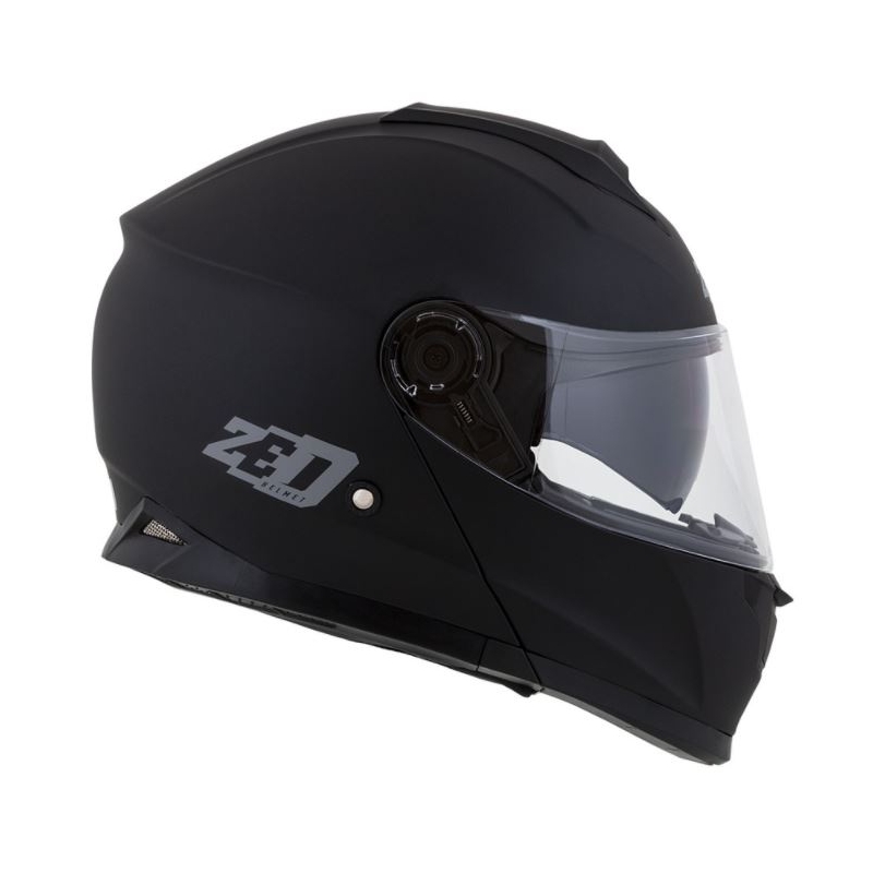 Casco moto ribaltabile ZED F18 nero opaco