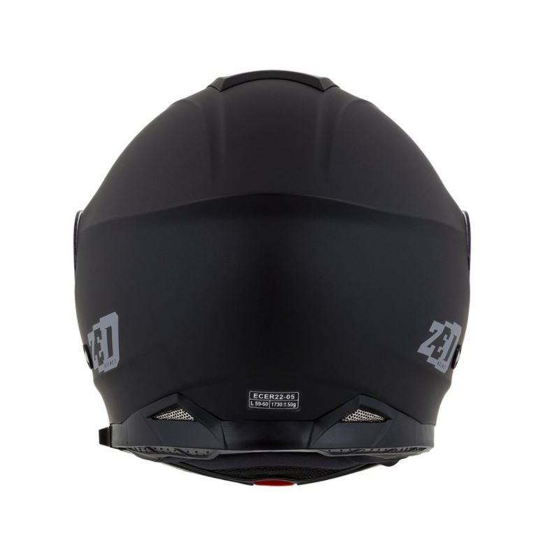 Casco moto ribaltabile ZED F18 nero opaco