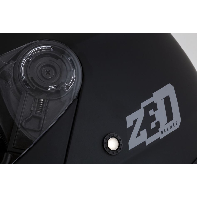 Casco moto ribaltabile ZED F18 nero opaco