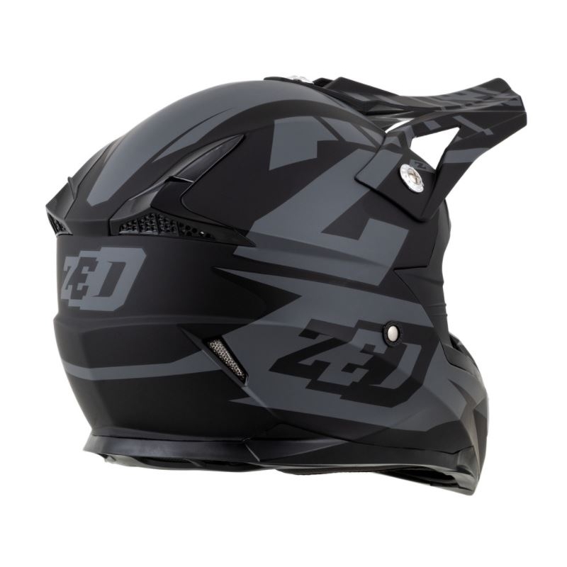 Motokrosová přilba ZED X1.9 černo-šedá matná