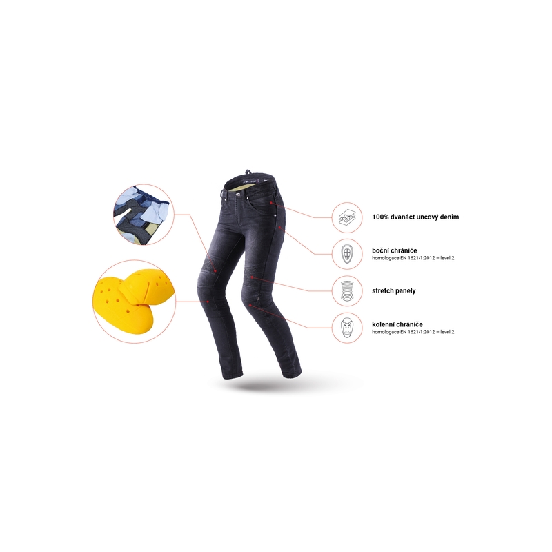 Jeans Street Racer Spike II Donna Slim fit CE nero