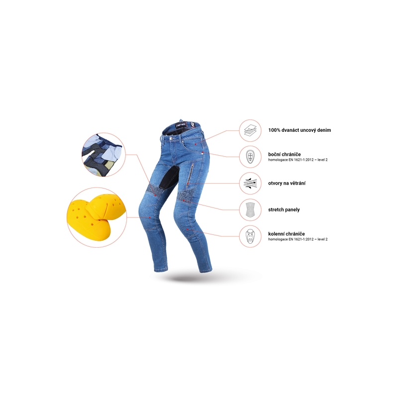 Jeans da donna Street Racer Stretch II Slim fit CE blu