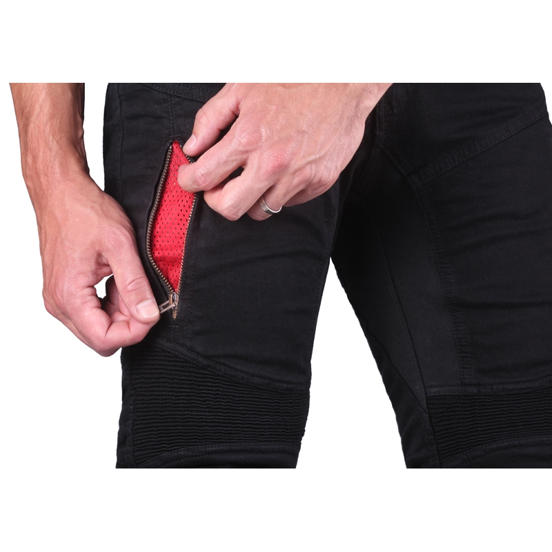 Street Racer Stretch II CE Nero Jeans moto cropped