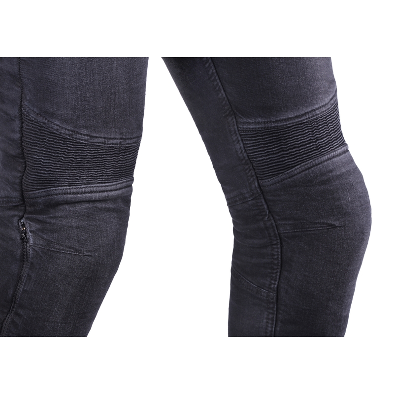 Jeans da moto con pinces Street Racer Warior CE Nero Saldi