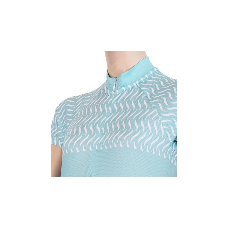 Maglia donna Sensor Wave verde chiaro - manica corta Saldi