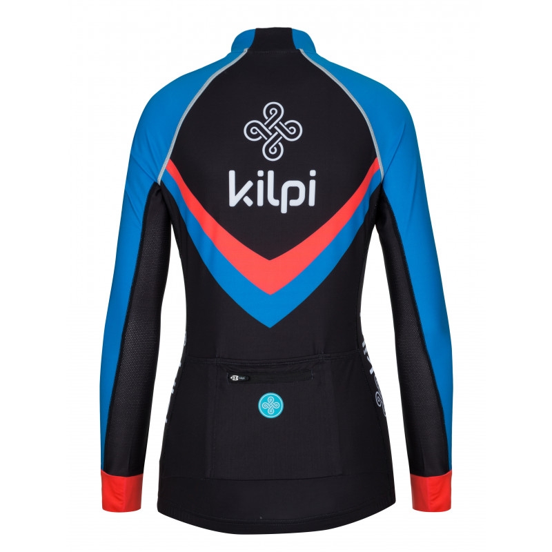 Maglia Kilpi Rapita donna nero-rosso-blu - manica lunga Saldi