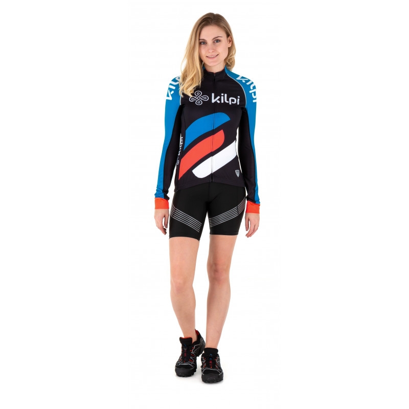 Maglia Kilpi Rapita donna nero-rosso-blu - manica lunga Saldi