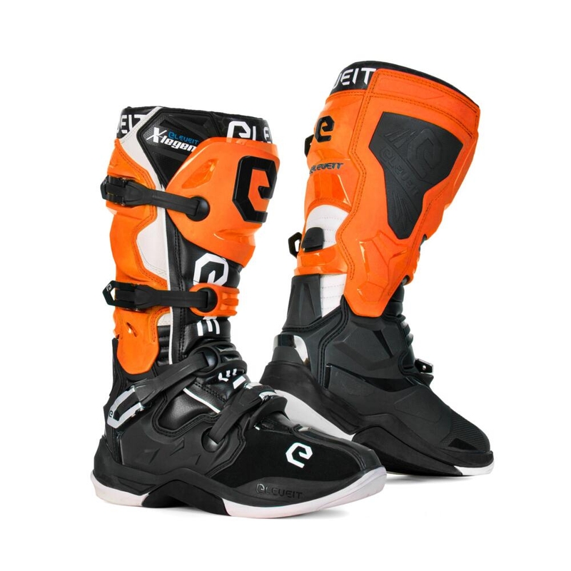 Stivali da moto Eleveit X-Legend Nero-Arancione-Bianco Saldi