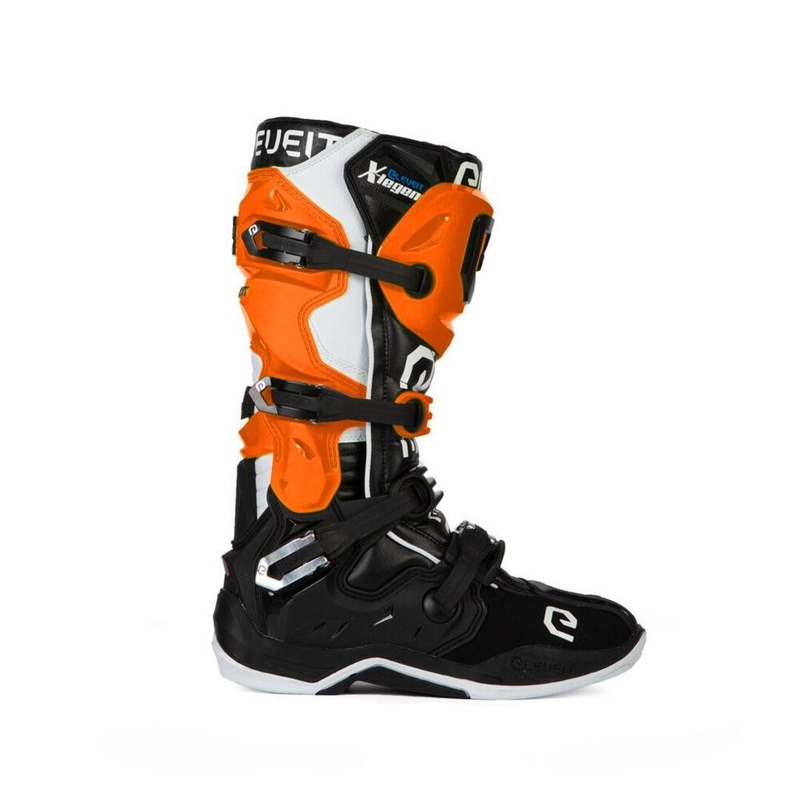 Stivali da moto Eleveit X-Legend Nero-Arancione-Bianco Saldi