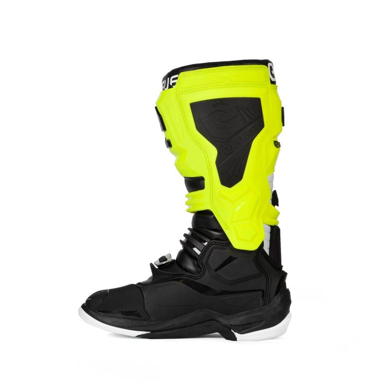 Stivali da moto Eleveit X-Legend nero-giallo fluo-bianco Saldi