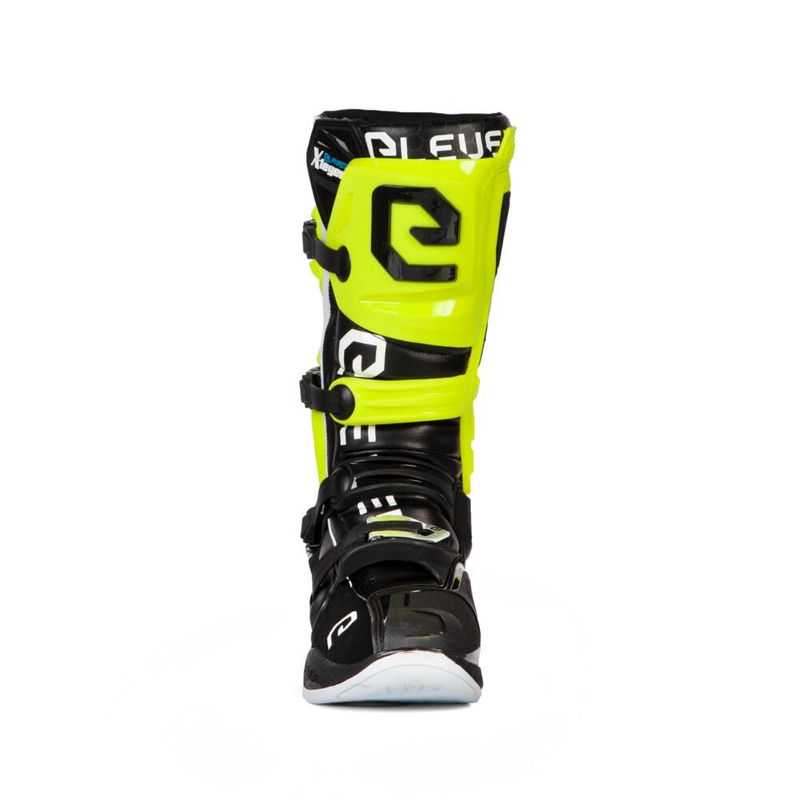 Stivali da moto Eleveit X-Legend nero-giallo fluo-bianco Saldi