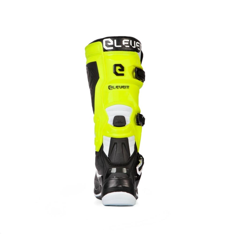 Stivali da moto Eleveit X-Legend nero-giallo fluo-bianco Saldi