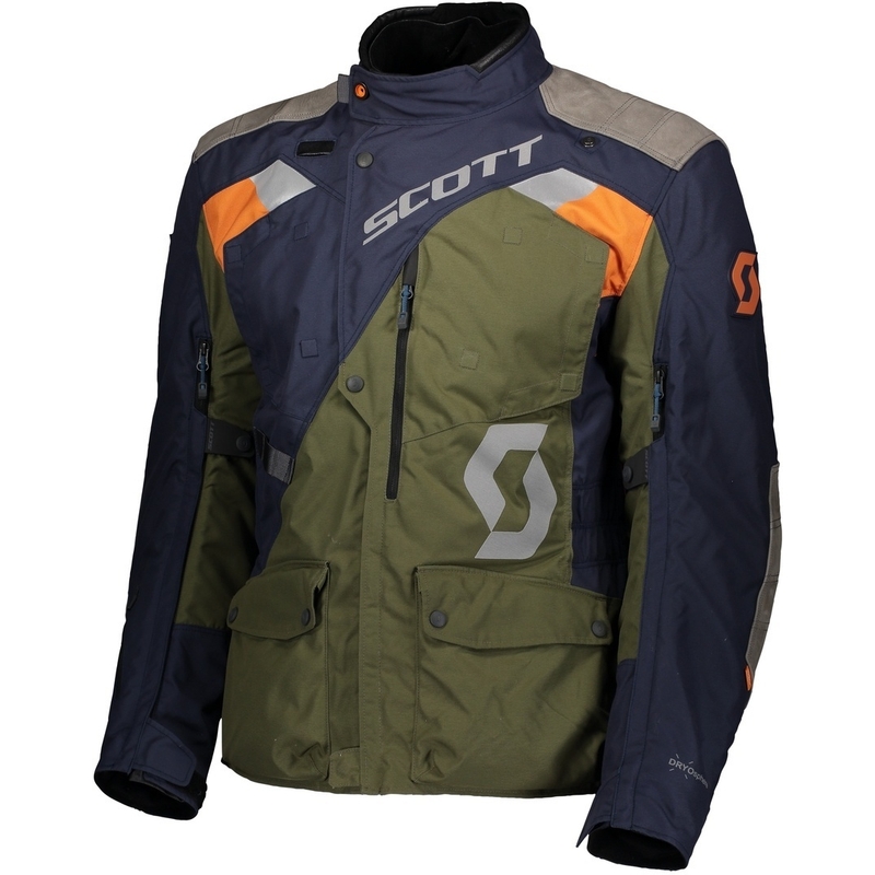 Giacca da moto SCOTT Dualraid Dryo blu-verde Saldi