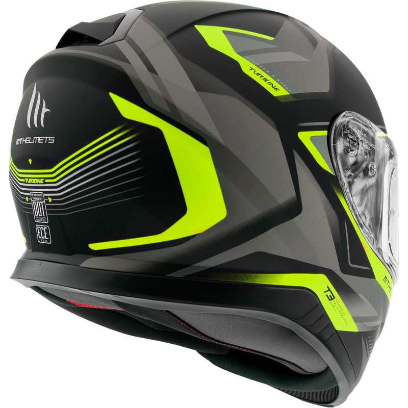 Integrální přilba MT Thunder 3 SV Turbine černo-šedo-fluo žlutá - II. jakost