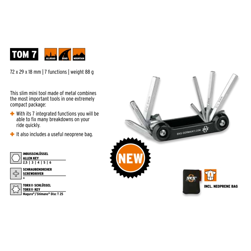 Utensile TOM 7, 7 funzioni, UNI Saldi