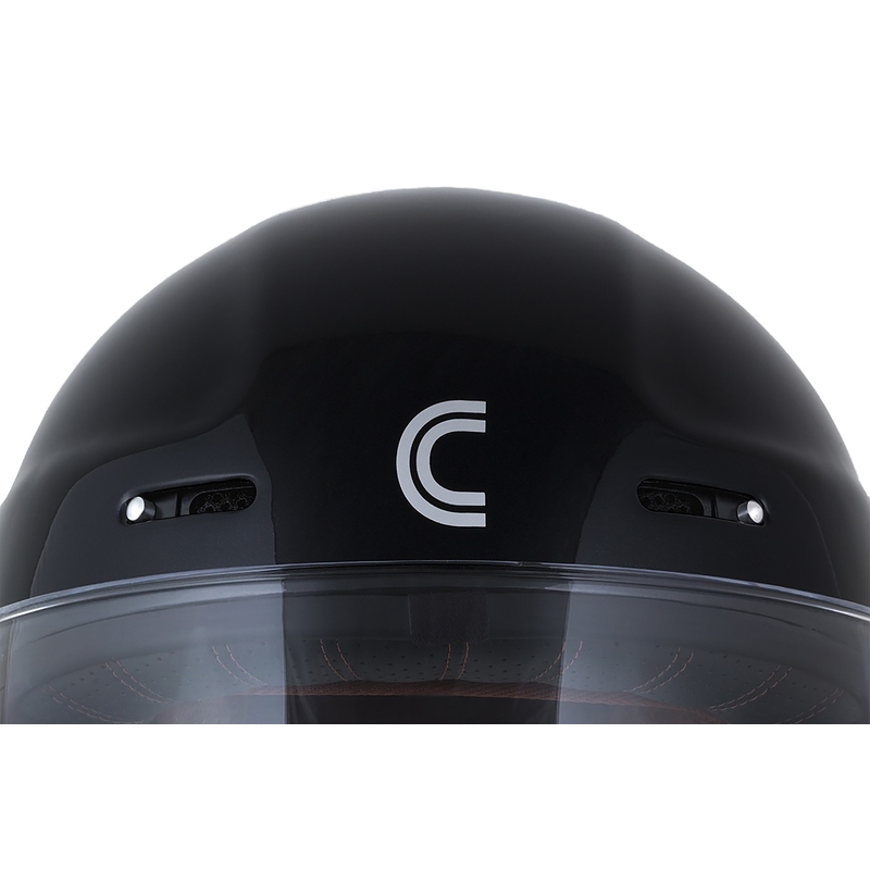 Casco moto integrale Cassida Fibre Jawa Sport nero-argento-oro