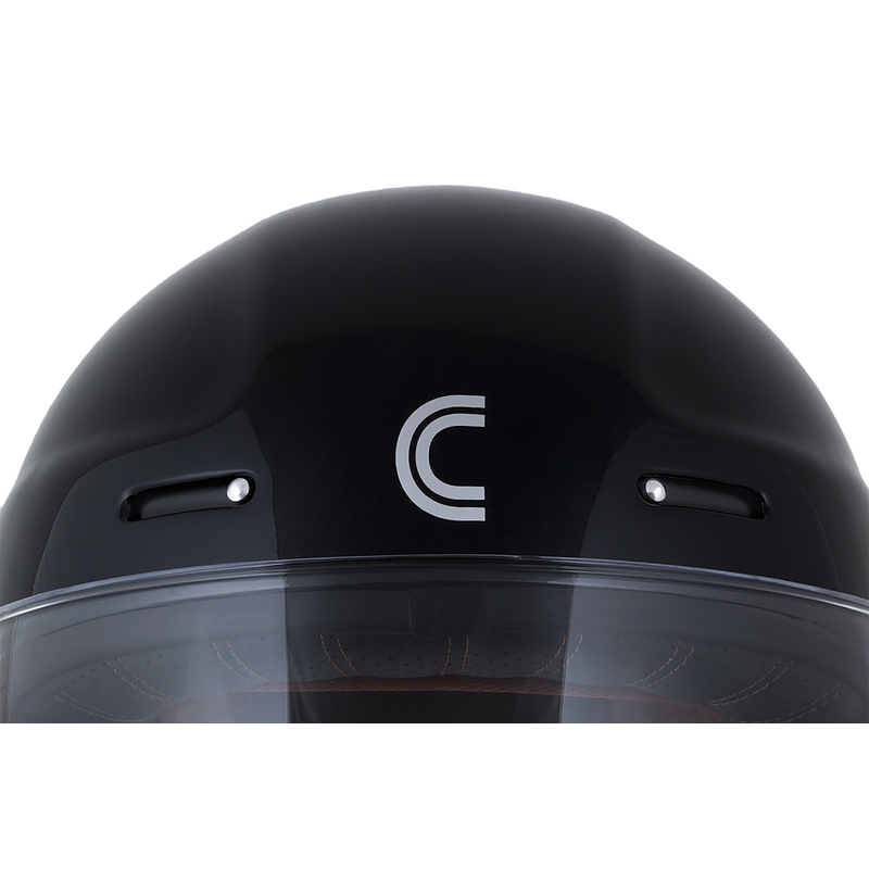 Casco moto integrale Cassida Fibre Jawa Sport nero-argento-rosso