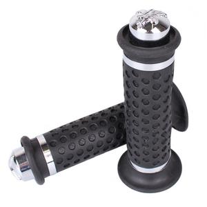 Manopole del manubrio R-TECH nero-argento