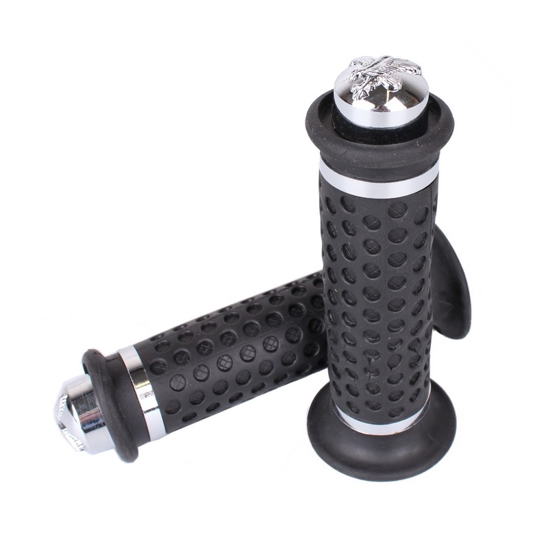 Manopole del manubrio R-TOOL nero-argento