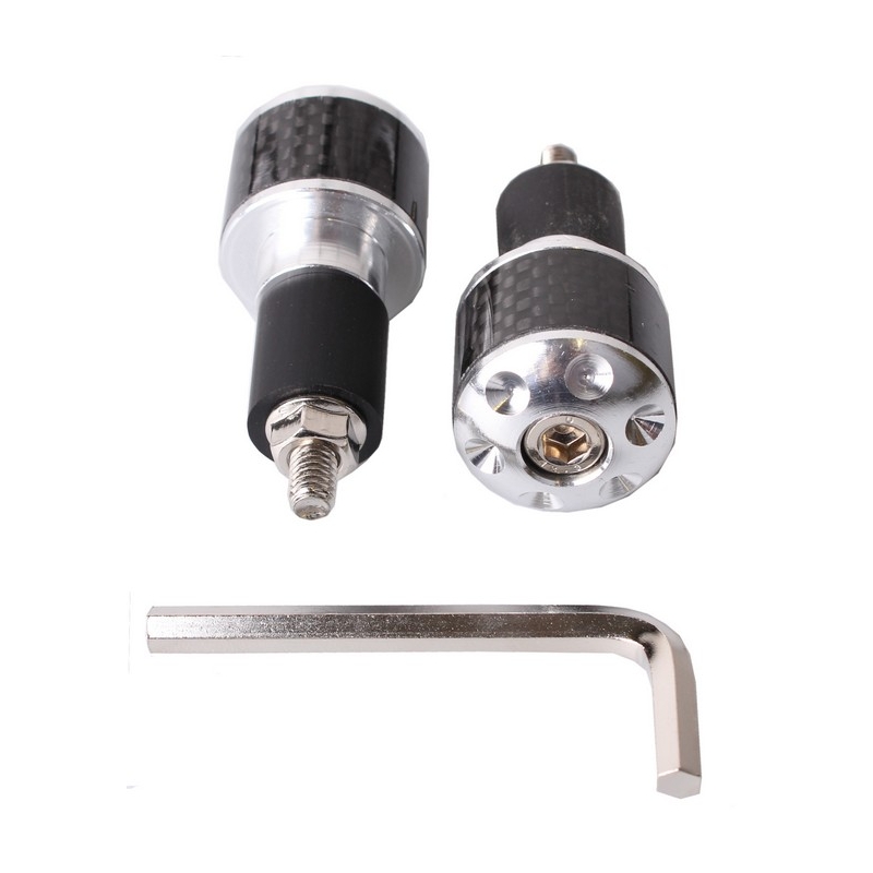 Tappi manubrio R-TECH argento