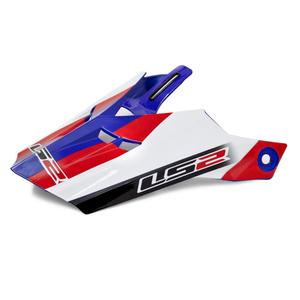 Visiera per casco LS2 PEAK MX456 bianco-blu