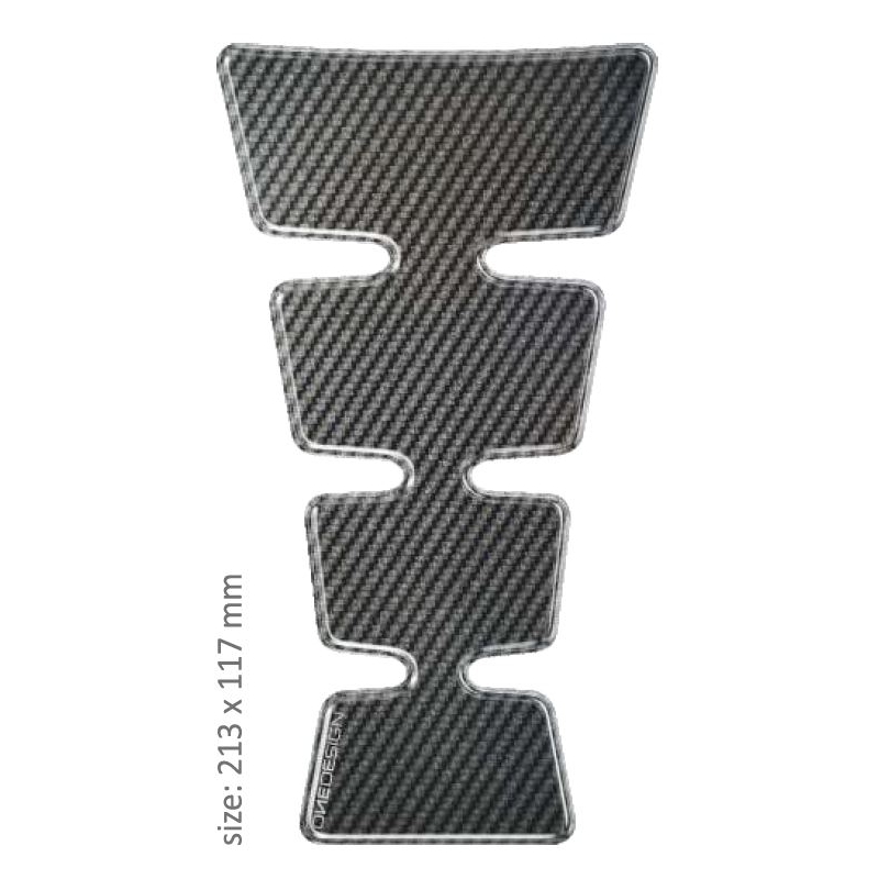 Coperchio del serbatoio del carburante Stampa - Maxi Gold carbon