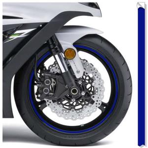 Nastro riflettente per cerchi Stampa blu