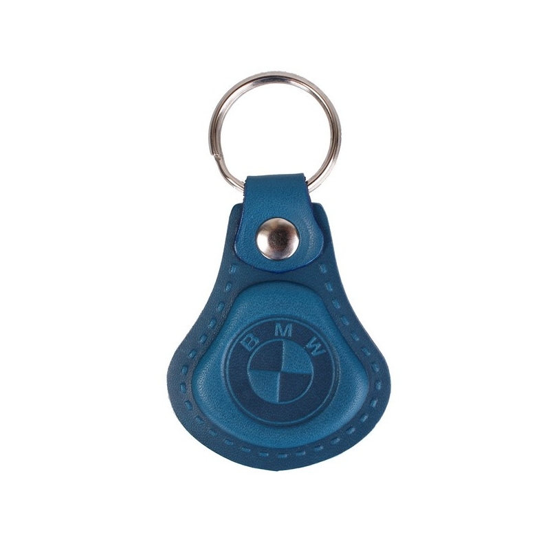 Portachiavi in pelle BMW blu