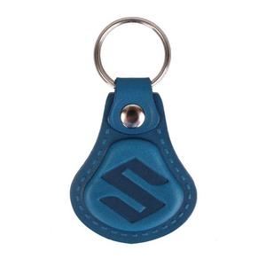 Portachiavi in pelle Suzuki blu