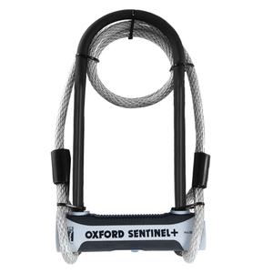 Serratura Oxford U Profile Sentinel Shackle Duo nero-grigio