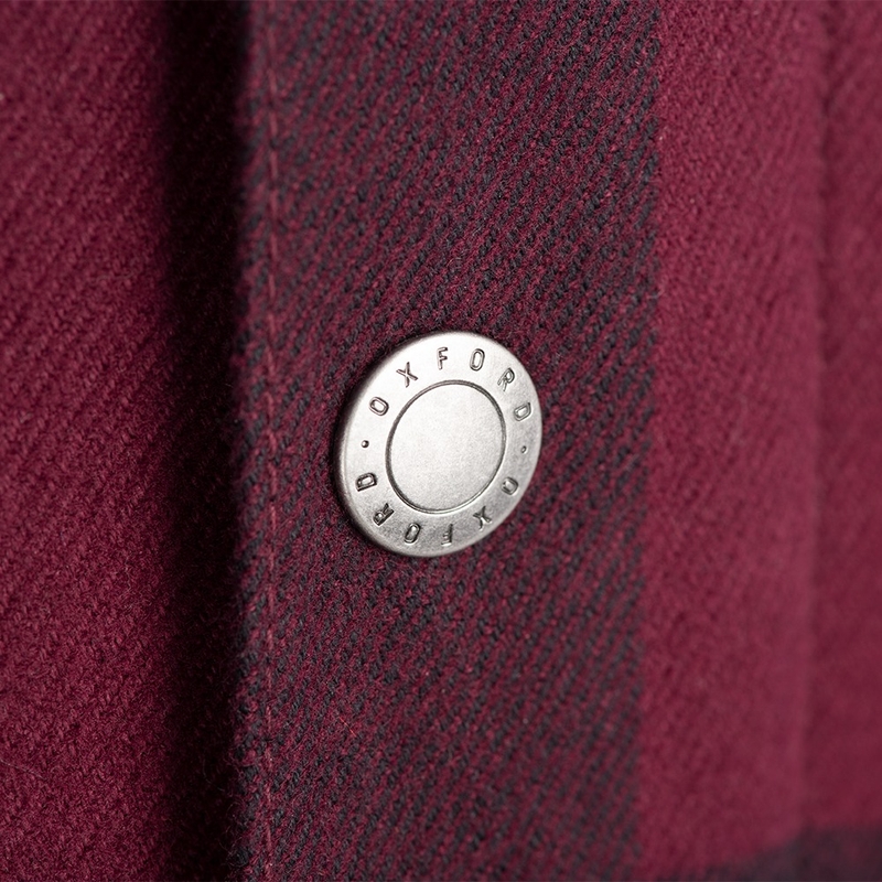 Camicia da moto Oxford Kickback 2.0 rosso e nero Saldi