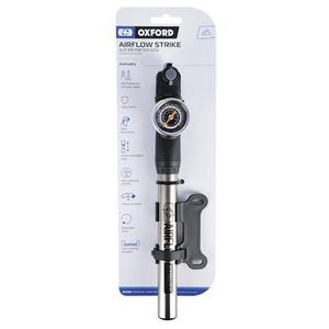 Mini pompa Oxford Airflow Strike con indicatore di pressione