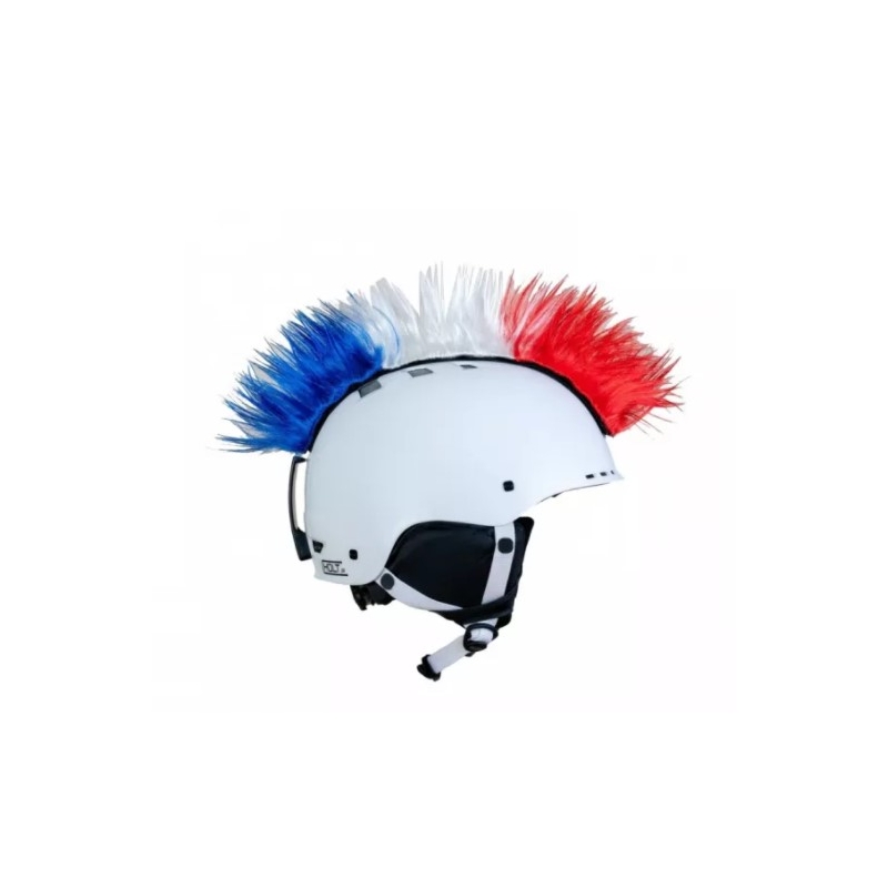 Cappello a casco Mohawk blu-bianco-rosso