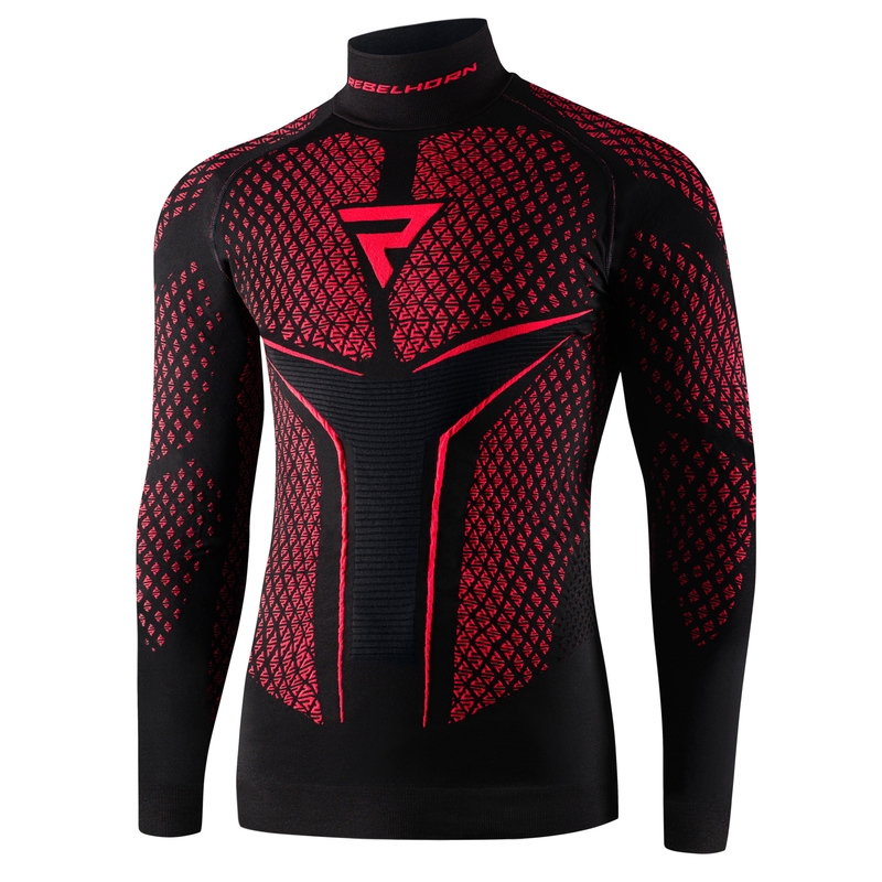 Camicia termica Rebelhorn Therm II nero-rosso