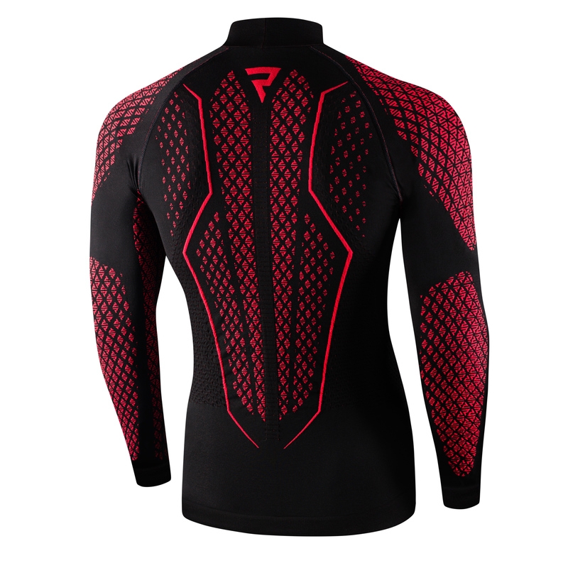Camicia termica Rebelhorn Therm II nero-rosso