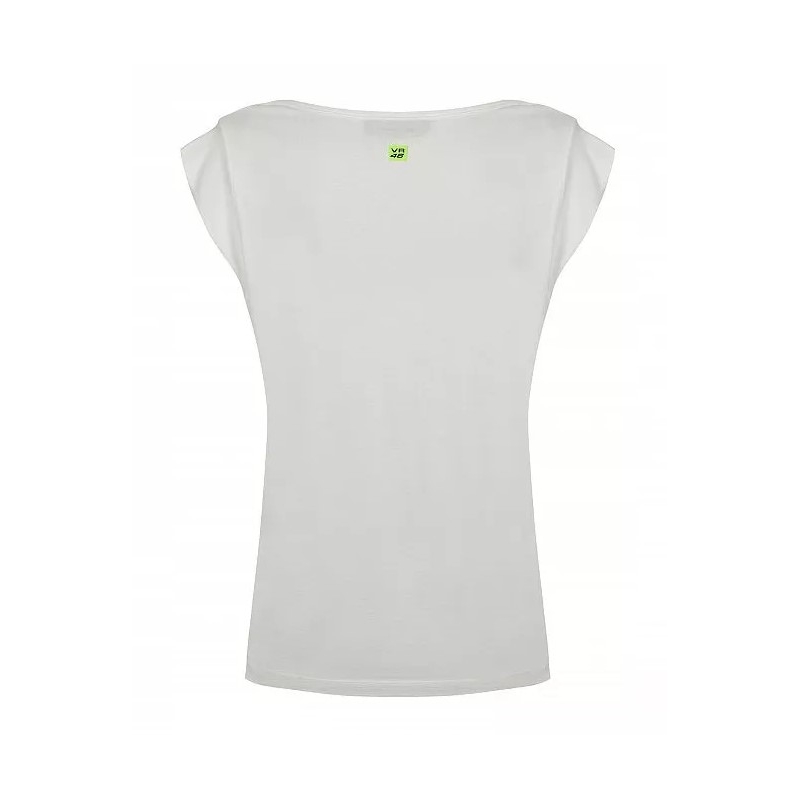 T-shirt donna VR46 Valentino Rossi bianco