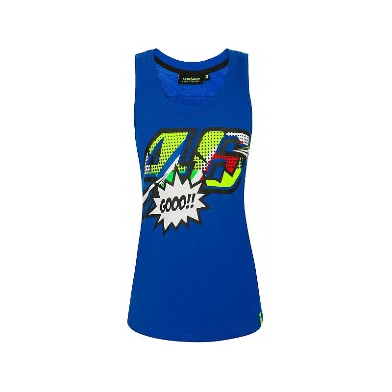 Canotta donna VR46 Valentino Rossi POP ART blu