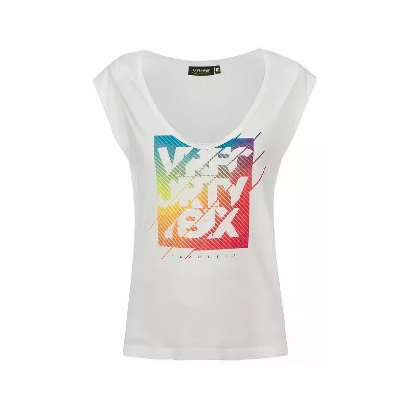 T-shirt donna VR46 Valentino Rossi bianco