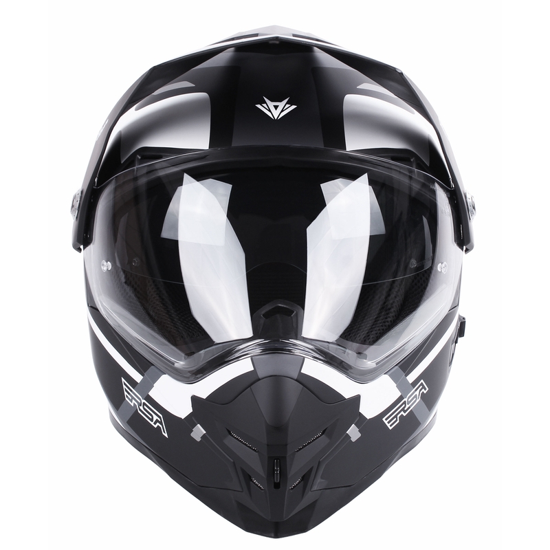 Casco da enduro RSA MX-01 EVO nero-bianco-grigio Saldi