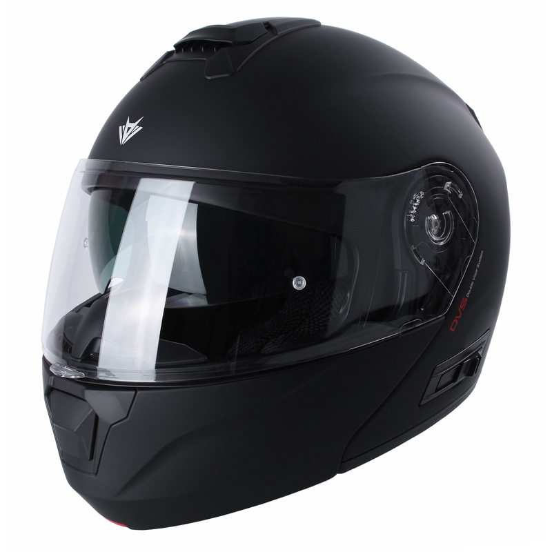 Casco da moto modulare RSA Rival, nero opaco